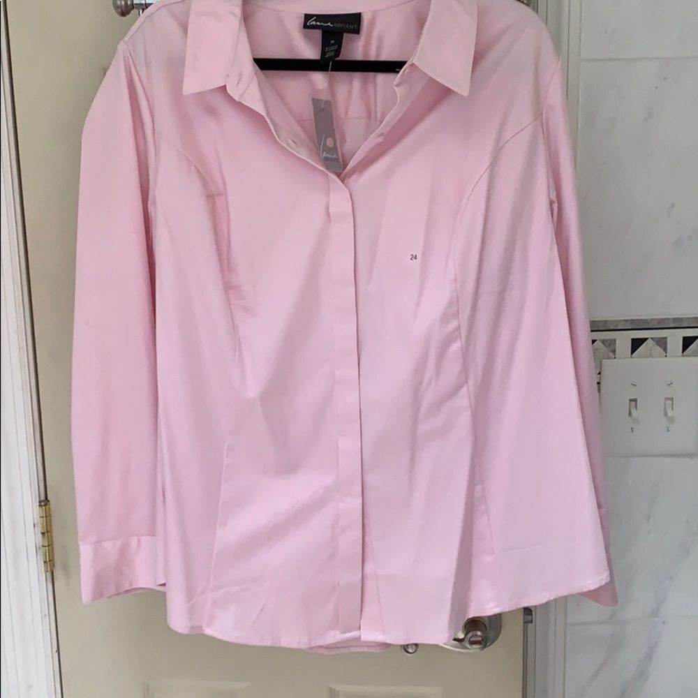 Lane Bryant Pink Blouse
